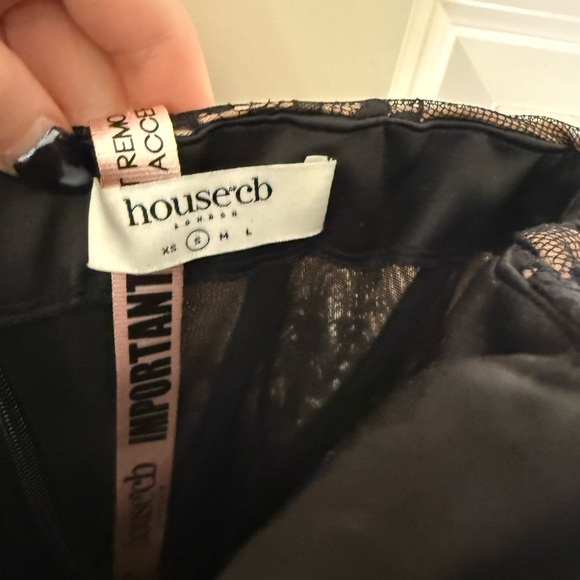 House of CB Black and Tan Strapless Dress - STILL NWT (not worn) - Picture 4 of 4